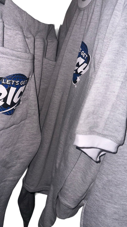 ʄ$ɮx$TL Bluez Guys Set (Hoodie+Flared Joggers)